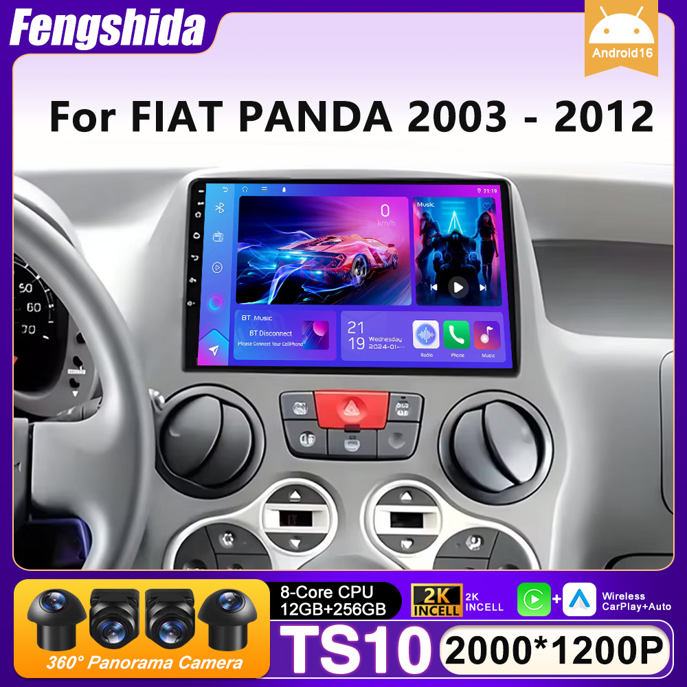 Model Kit Star Wars - Autoradio Carplay Per FIAT PANDA 2003
