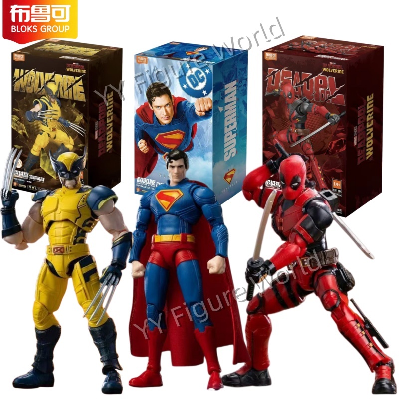 Model Kit Deadpool - Blokees Marvel Deadpool Wolverine e DC