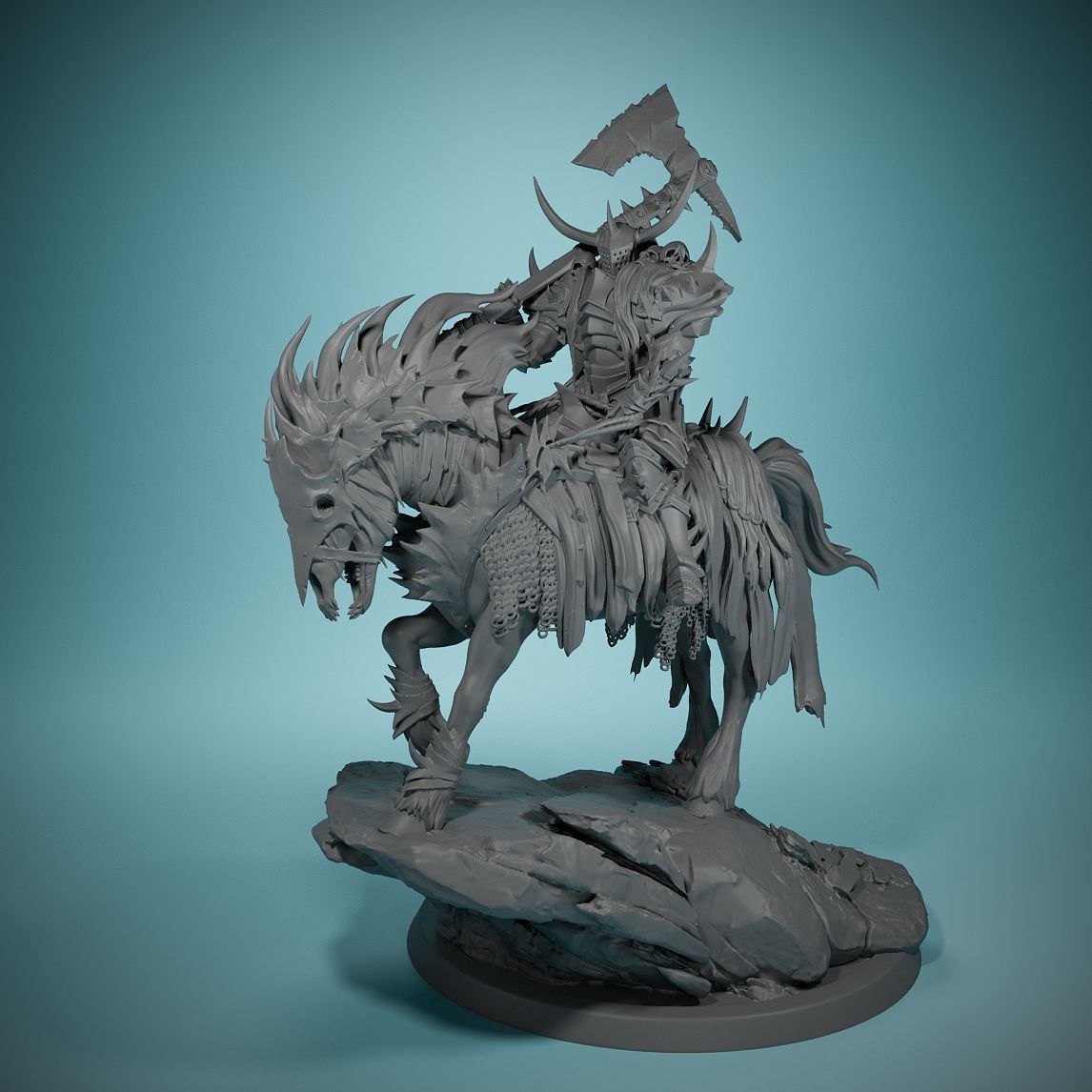 Model Kit Horse - 80mm Dark Night Death Horse Gioco