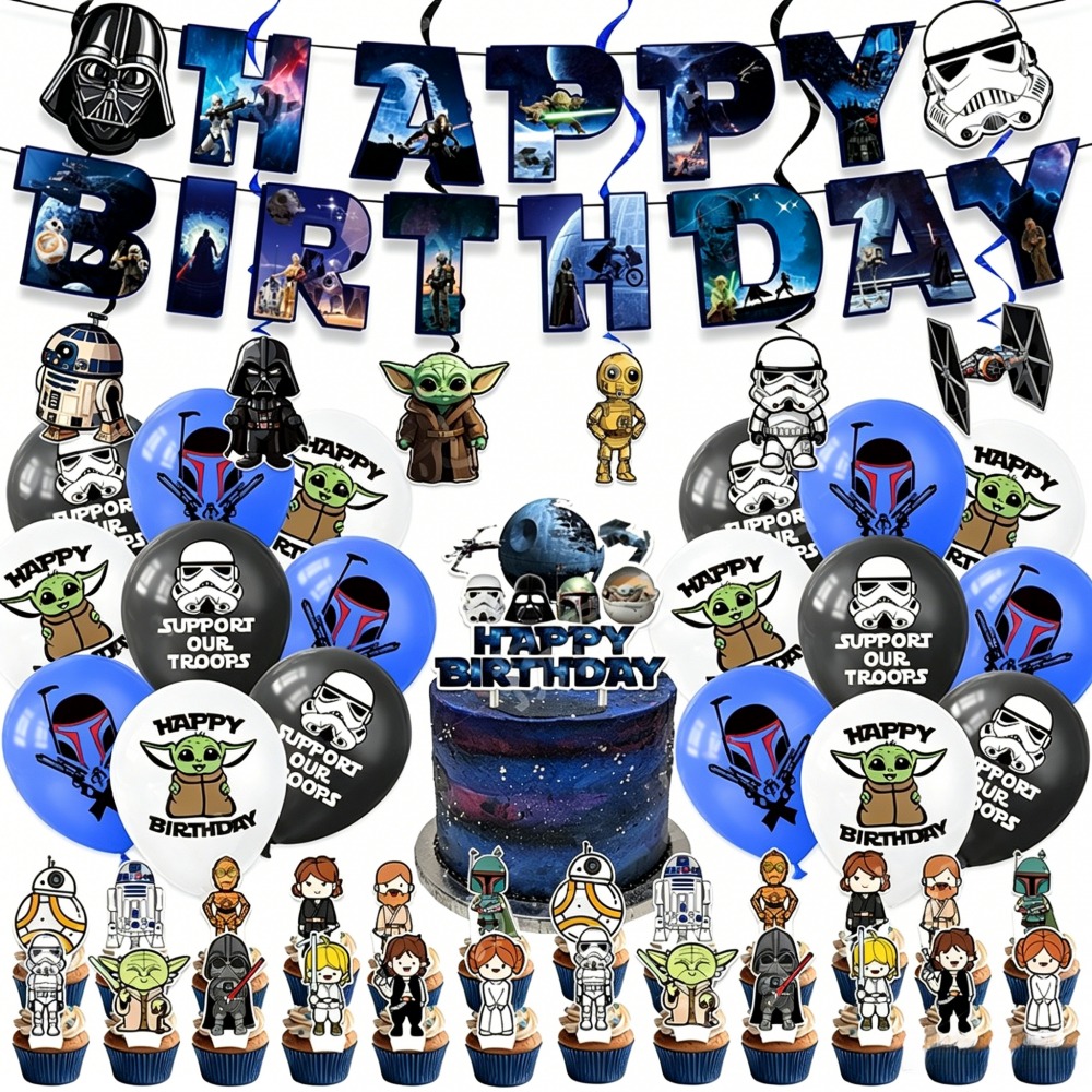 Model Kit Star Wars - Set Decorazioni per Festa di Compleanno