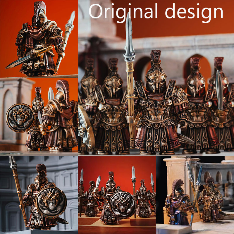 Model Kit Lego - Design Originale Europeo Greco Spartano Comandante